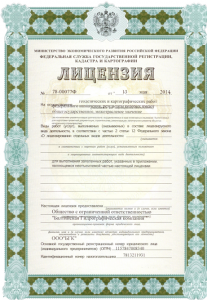 Лицензия на услуги